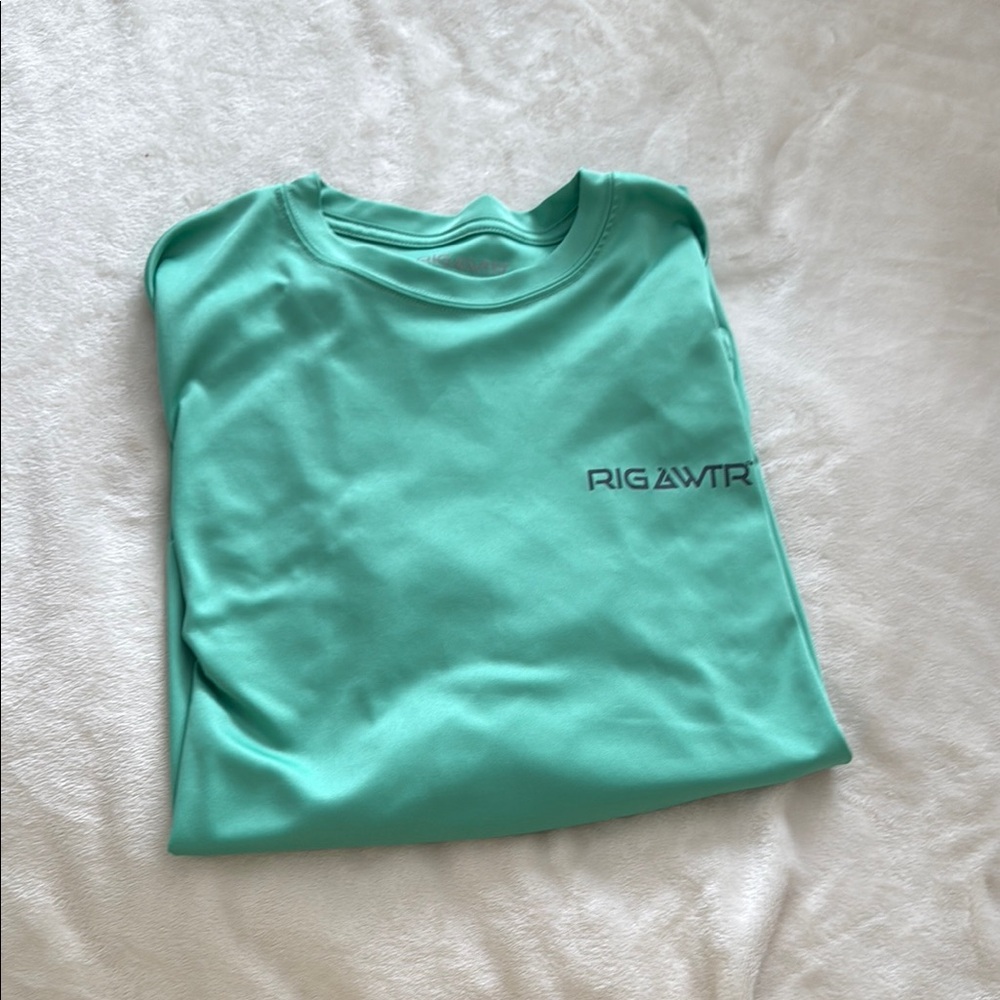 Men’s Large RIG WTR Aqua long Sleeve T-Shirt